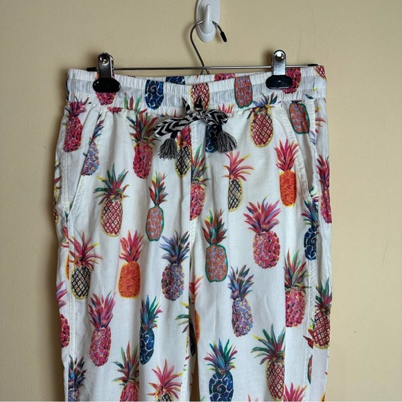 J. CREW x Ratti Rainbow Pineapple Print Seaside Beach Jogger Pants Women’s 2 - Picture 5 of 16